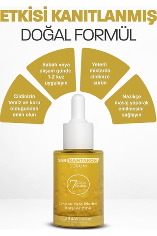 Uraw Cilt Tonu Eşitleyici ve Onarıcı Sarı Kantaron Serumu 30 ML