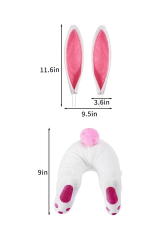 Ulzyvf Yenilikçi Pembe Tavşan Poposu - Bahçe Çiminde Süslenir - Çalı Oyunları İçin İsteğe Bağlı Dekorasyon