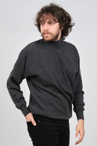 Ida Erkek Lambswool Yarım Balıkçı Kazak 0593161 Antrasit Antrasit