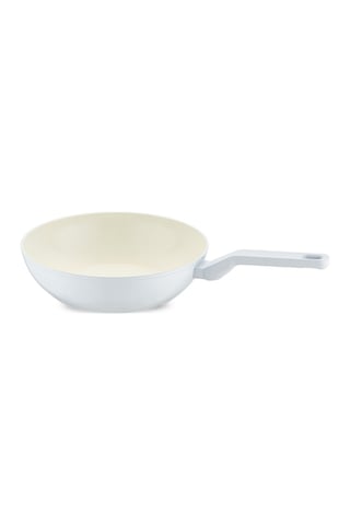 Jumbo Swiss Crystal Light Grey Wok Tava 28 Cm Gri