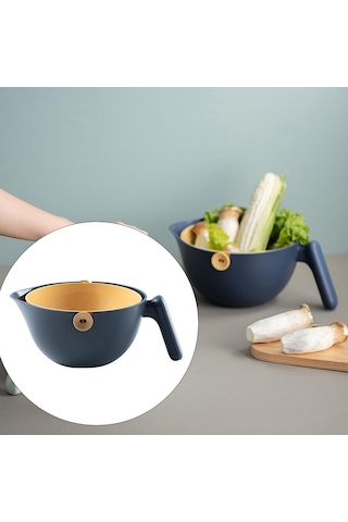 Suntek Plastik Sebze Meyve Pirinç Yıkama Drenaj Süzgeç Kevgir