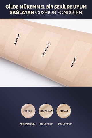 Uzun Süre Kalıcı, Yüksek Kapatıcılık Sağlayan Cushion Stay Cushion Spf40/pa++ No.21n Vanilla No.21 Vanilla