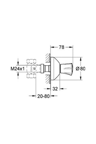 Grohe Costa L Ankastre Stop Valf - 19808001