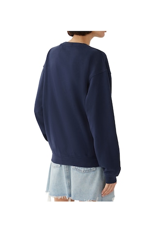 Frame Ritz Unisex Tonal Logo Crewneck - Koyu Mavi