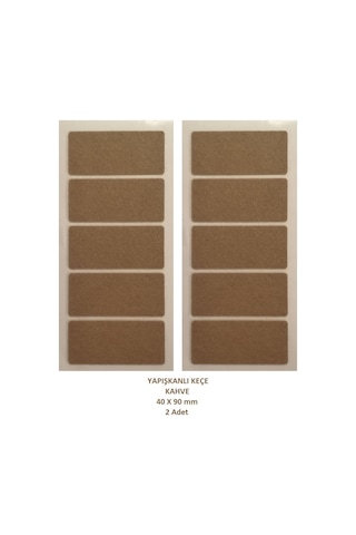 Zemin Koruyucu, 40x90 mm Keçe, Kahve (2 Adet)