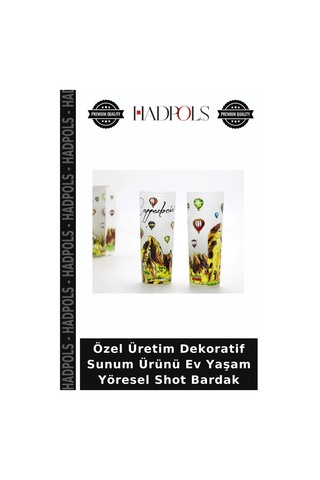 Özel Üretim Dekoratif Sunum Ürünü Ev Yaşam Yöresel Shot Bardak