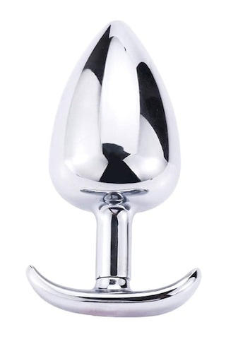 Fastieshop Çelik T Anal Plug Taşlı 8 Cm