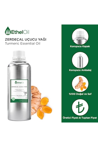 Zerdeçal Uçucu Yağı - 1 Kg Saf Ve Doğal Uçucu Yağ 1 KG