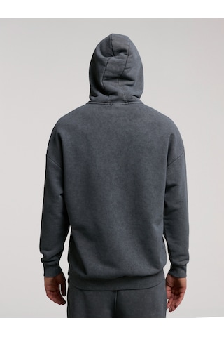 Everlast Authentic Boxing Oversize Antrasit Erkek Kapüşonlu Sweatshirt Antrasit