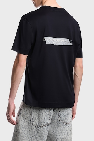 Emporio Armani Logolu % 100 Pamuk Bisiklet Yaka T Shirt Erkek T Shirt Em007040 Af10017 Ub118 Lacivert