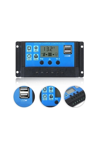 Hightek 12v - 24v 10a Solar Şarj Kontrol Cihazı