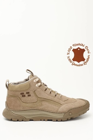 Pepita 130 İthal Taban Bilek Boy Erkek Deri Bot Kum