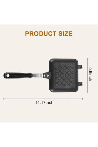 Ulzyvf Siyah Panini Makinesi, Sandviç Ve Kahvaltı Izgara Tavası, Sıcak Sandviç Siyah