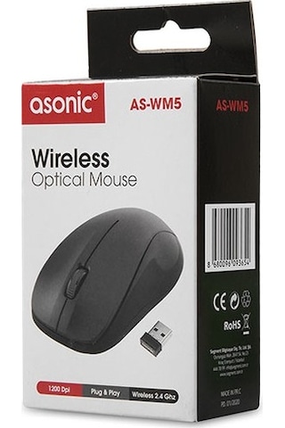 Asonic AS-WM5 Kablosuz Optik Mouse