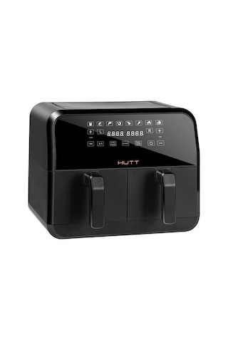 Hutt D8 Çift Hazneli Air Fryer Yağsız Fritöz (4+4) 8 LT Dokunmatik Ekran (Distribütör Garantili)