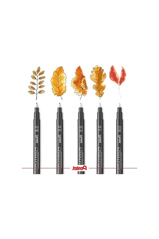 Fineliner Kalem, 0.8 Mm Uç İle Suya Dayanıklı Ve Solmaz