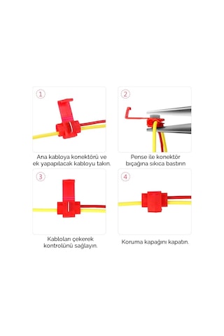 Gwest - Gp-1 Hızlı Kablo Ekleme Parçası 20-40-60-80-100 Adet