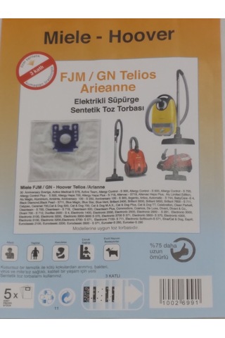 Miele Uyumlu Hoover Sentetik