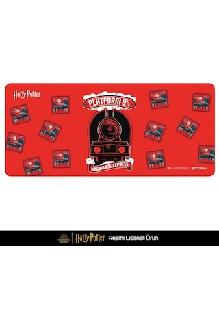 Exvega Harry Potter Hogwarts Express Platform 9 Kırmızı Xxl Mousepad 90 40