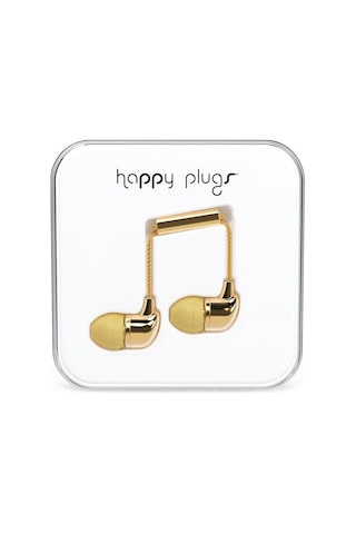 Happy Plugs Kulak içi Kulaklık Parlak Gold 7728