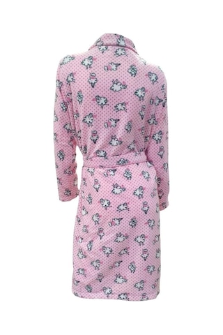 Ciciten 23c01 Desenli Cepli Kışlık Uzun Polar Bayan Sabahlık 001