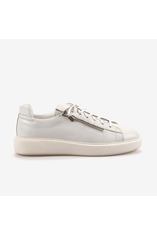 Mocassini Bağcıklı Erkek Spor & Sneaker Ayakkabı D2149 Beyaz