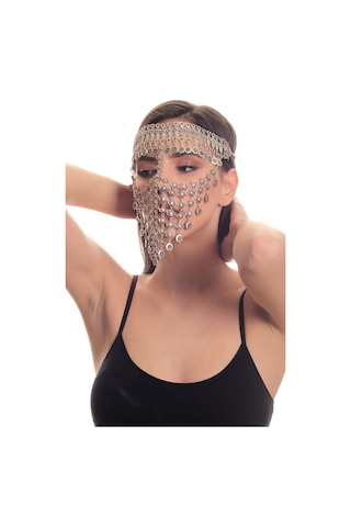 Kadın Antik Gümüş Kaplama Yonca Stilizesi Ayarlanabilir El Yapımı Peçe Gümüş