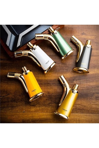 Lubinski Retro Tek Torch Masa Tipi Puro Çakmağı Yeşil Lb-196