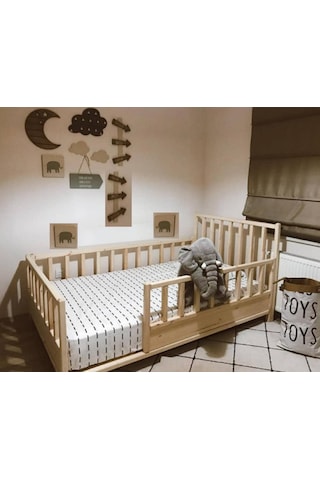 Babykinder Baby Kinder Tuna Doğal Montessori Bebek Ve Çocuk Karyolası