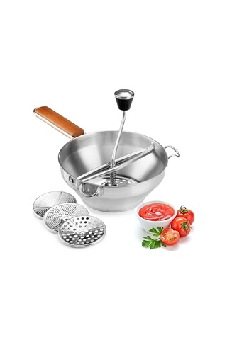 Food Fabrikası - Paslanmaz Çelik Mutfak Fabrikası Pıtırtı, Süzme Ve Izgara Meyveler Ve Sebzeler İçin 3 Diskli Mutfak Fabrikası Temizlenmesi Ve Kalitesi Kolay