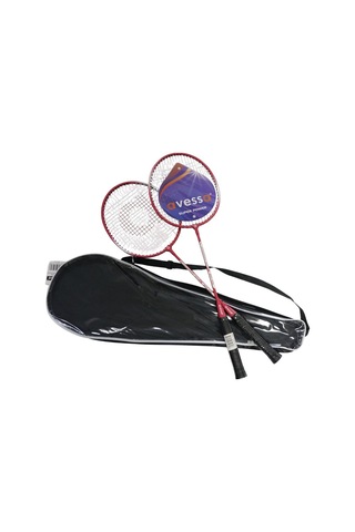 Özel Seri Hobi Yaşam Bahçe Bst-100 Red Badmington Raket Set Kırmızı