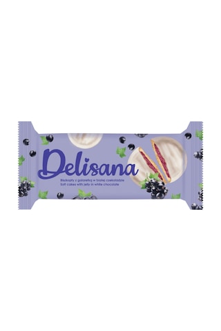 Delisana Beyaz Çikolatalı Frenk Üzümü Aromalı Jöle Dolgulu Kek 135gr 2 Adet