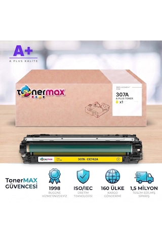 Hp 307a Ce742a Sarı Uyumlu Toner A Plus / Color Laserjet Cp5225 / Cp5225n / Cp5225dn