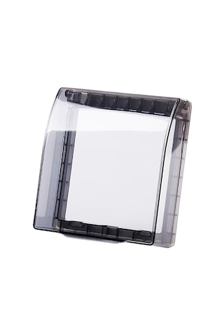 Konesam 86 Tipi Duvar Soketi Kutu Koruması - Su Geçirmez Abs Malzeme, Mutfak/banyo Uygun, Otomatik 90 Derece Açılış-kapanış