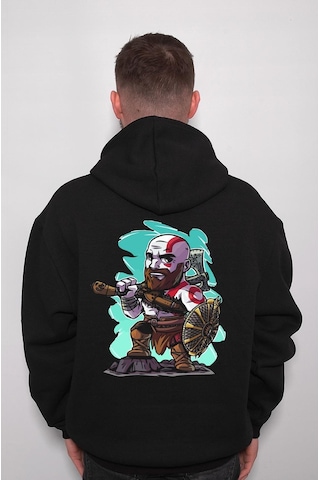 God Of War Kratos Kalkan Balta Game Sweatshirt Unisex Kapüşonlu Hoodie 001