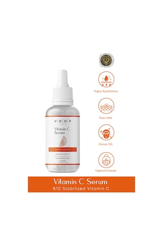 Voop Yoğun Aydınlatıcı ve Leke Karşıtı Vitamin C Serum 30 ML