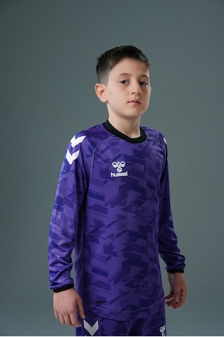 Hummel Line Kaleci Tek Üst Forma Mor Çocuk