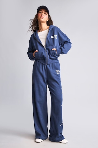 Defacto Wide Leg Yıldız Baskılı Kalın Kumaş Eşofman Altı H4222ax26wnnv241 Lacivert-nv241