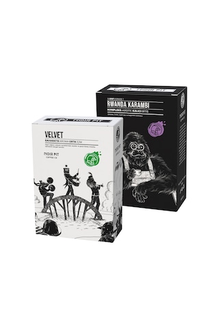 Noir Pit Coffee Co. Rwanda Karambi Ve Velvet Çekirdek Kahve 2x250 G Diğer