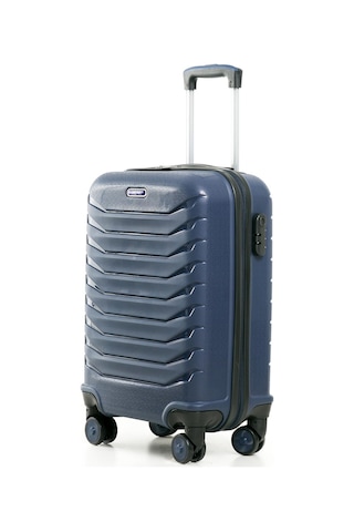 Yefa Pp Polipropilen Kırılmaz Kabin Küçük Boy Valiz Lacivert