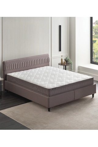 Yataş Bedding Sleep Balance Pro Yatak, Somni Baza, Nano Başlık Çift Kişilik 3'lü Set 150x200 - Kahverengi