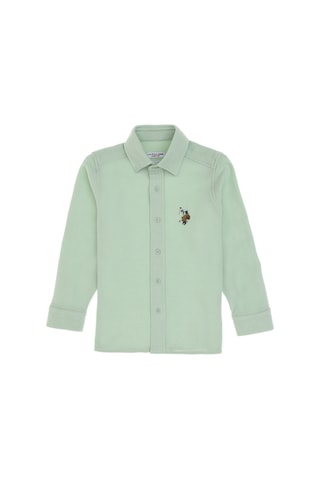 U.s. Polo Assn. Erkek Çocuk Su Yeşili Gömlek Örme 50300752-vr048 Su Yesılı