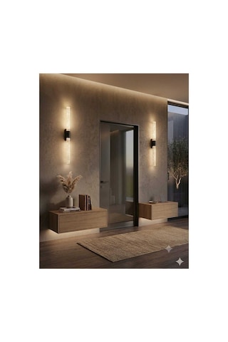 Bubblelight Large 51 Cm Modern Tasarım Led Aplik - Duvar Lambası - Siyah - Elektrikli - Günışığı Siyah