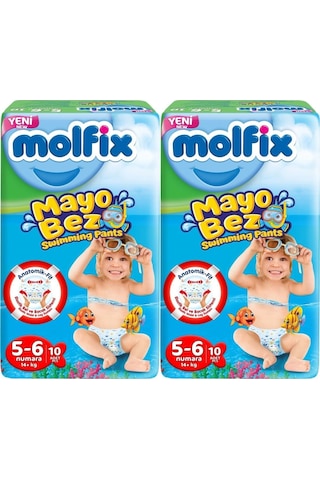 Molfix Swimming Pants Mayo Bez 5 - 6 Numara 20 Adet 2'li