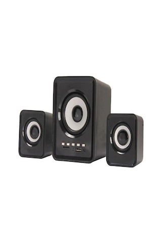 Torima D23 Bluetooth Hoparlör 3.5mm Jack Kablolu Bilgisayar Hoparlörü Siyah