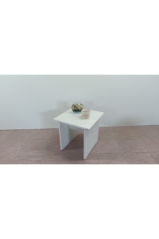 KOBİÇ OFİS SEHPASI 45X45X45 CM  (BEYAZ)