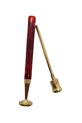 Pipo Tamper Slim (Sıkıştırıcı ve Temizleyici) Kırmızı/Gold