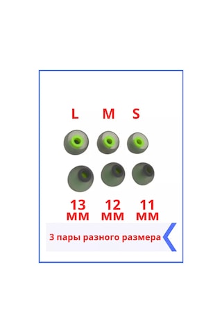 Discount Store Kulaklıklar İçin Evrensel Kulak Yastıkları 3 Çift S, M, L 184086632 Siyah