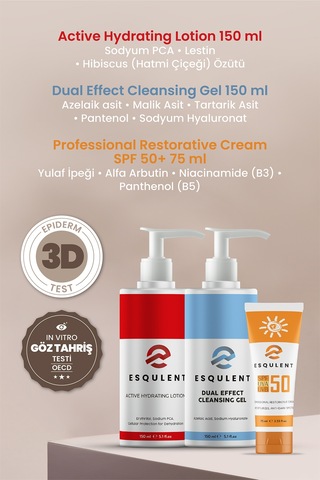 Esqulent 3'lü Cilt Bakım Seti