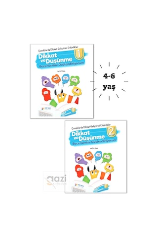Zebi Ile Dikkat Ve Düşünme Becerilerimi Geliştiriyorum - 2 Kitap 128 Sayfa